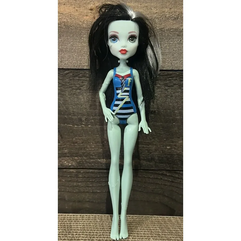 Monster High Doll Frankie Stein Bathing Blue Swim Suit‎ Mattel 2017